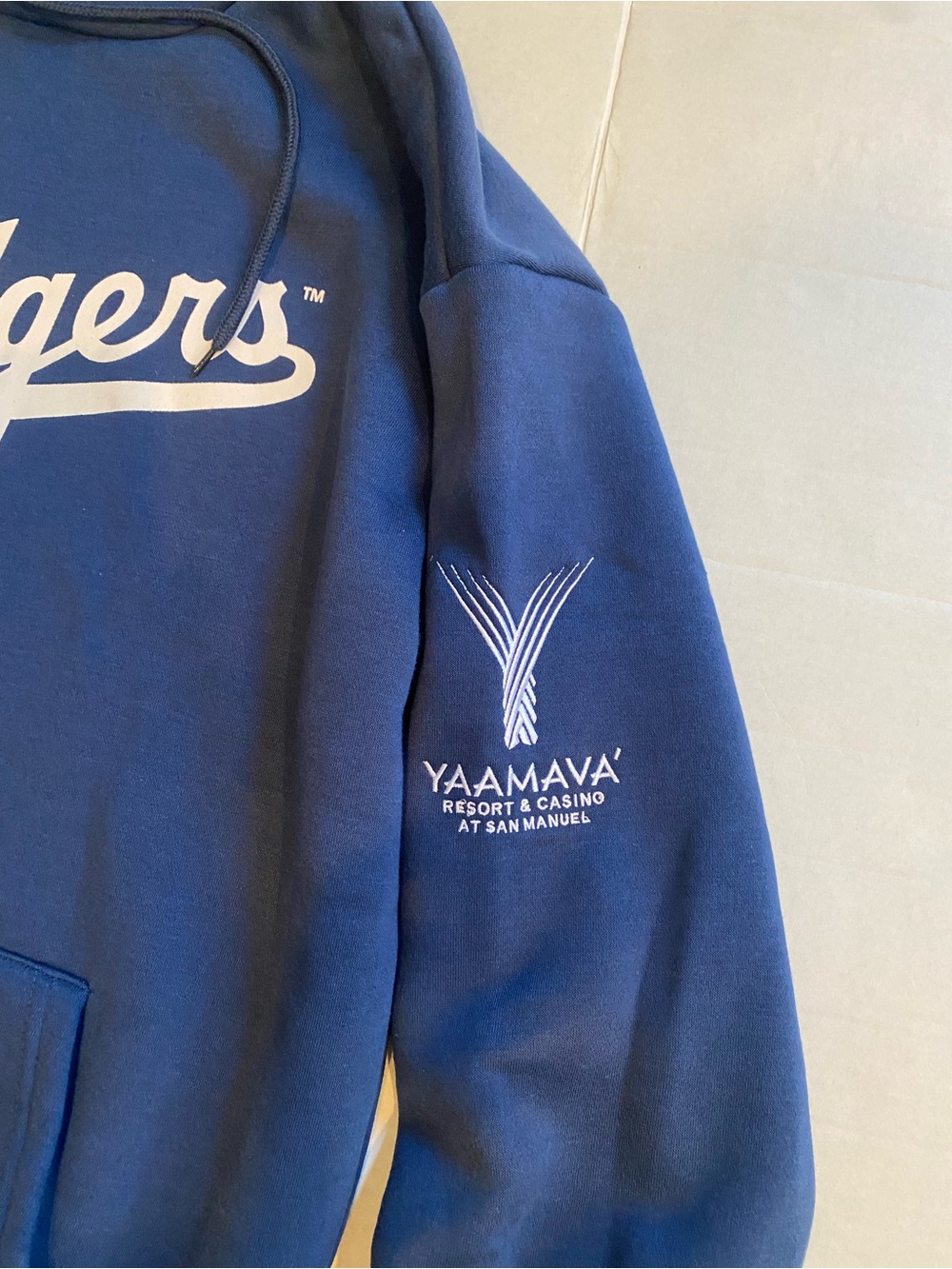 Los Angeles Dodgers Team Logo / Yaamava' Hoodie Sweatshirt Unisex L - Picture 3 of 8